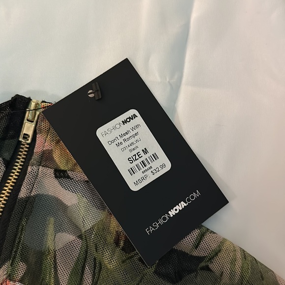 Camo Floral Romper - Picture 11 of 11